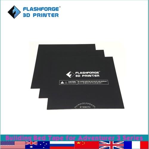Flashforge Adventurer 3 Building Bed Tape 3d Printer Parts Build Platform Tape Replacement Accessories 3pcs/lot