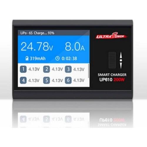 UltraPower UP610 200W Pocket Smart Charger for RC Drone Quadcopter 1-6S Lipo Battery 1-16S NiCd/NiMH Battery Charger RC Toy Part