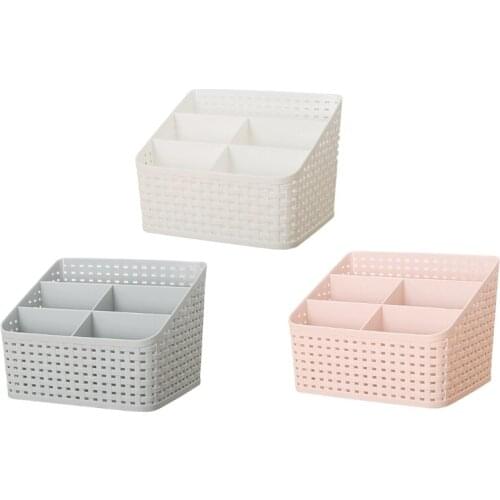 Storage Basket Cosmetic Box Organiser Versatile Sorting Box Makeup Container with 5 Compartments