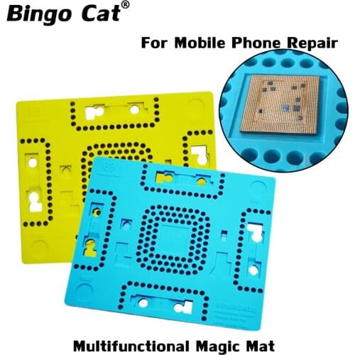 Multifunctional Magic Mat Pad For iPhone 11 12 XSmax Face ID Dot Matrix Camera CPU Planting Tin Fingerprint Repair Silicone Tool