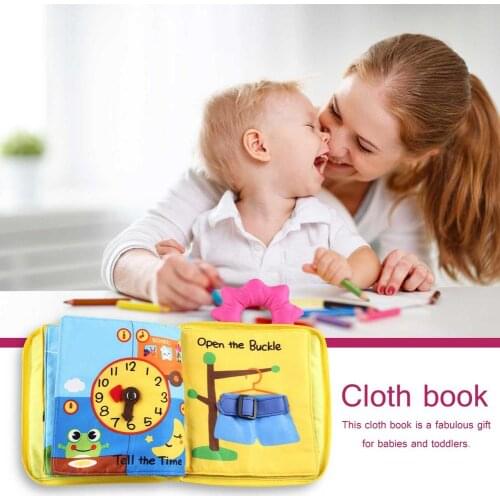 Soft Baby Cloth Book Early Development Fun Interactive For Baby Toddler Preschool Puzzle Early Learning Education Fidget Toys