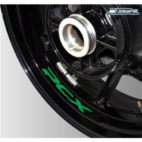 Motorcycle Styling Wheel Tire stickers reflective stripe sticker creative rim Decorative decal for Honda PCX pcx 125 150