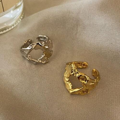 Irregular Rings For Women Korean Style New Fashion Creative Hollow Ring Jewelry Party Wedding