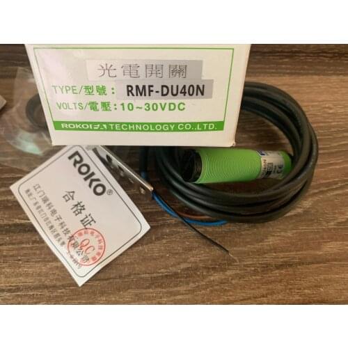 New original Taiwan Riko ROKO diffuse photoelectric switch RMF-DU40N output mode NPN NO & NC 10-30VDC