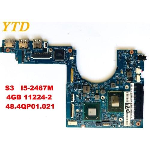 Original for ACER S3 391 951 laptop motherboard S3-391 S3-951 I5-2467M 4GB 11224-2 48.4QP01.021tested good free shipping