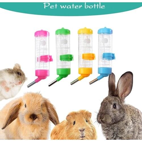 Plastic Hamster Drinker Water Bottle Pet Leak Proof Dispenser Feeder Pet Guinea Pig Squirrel Rabbit Drinking Head Pipe Fountain