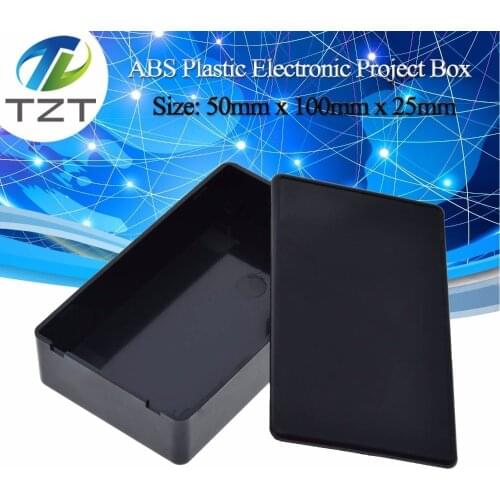 Plastic Waterproof Cover Electronic Project Instrument Enclosure DIY Box Case Junction Box Housing 100 x 60 x 25 mm Black