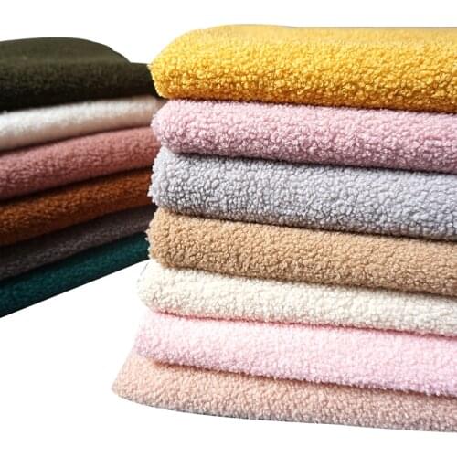 Teddy Fleece Fabric Lamb Cashmere Soft Granular Plush DIY Handmade Material Clothing Toy