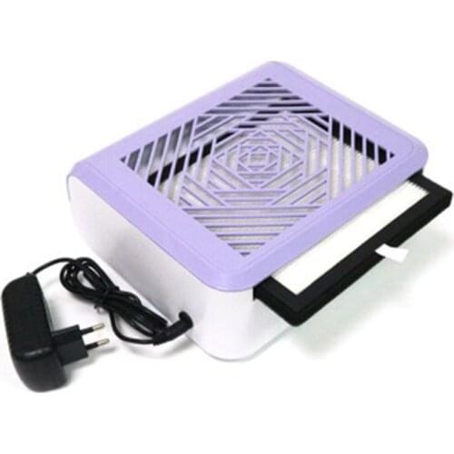 45W Nail Dust Collector, DIY Fingernail Art Design Tools High Power Salon Vacuum Cleaner Professional Pedicure Manicure Machine