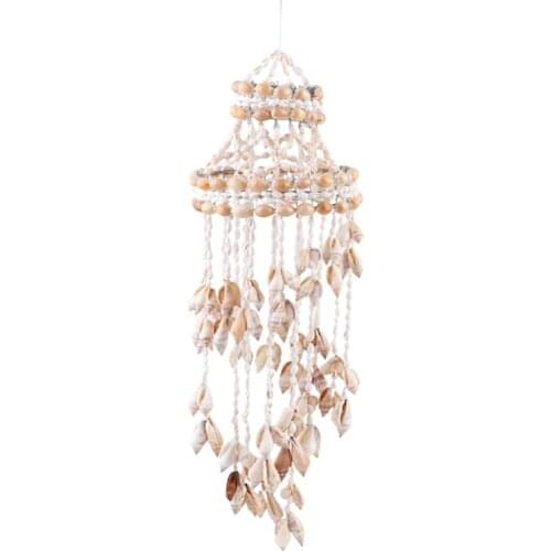 Conch Sea Shell Wind Chime Hanging Ornament Wall Decoration Creative Hanging Pendant Stylish Hanging Ornament Hanging