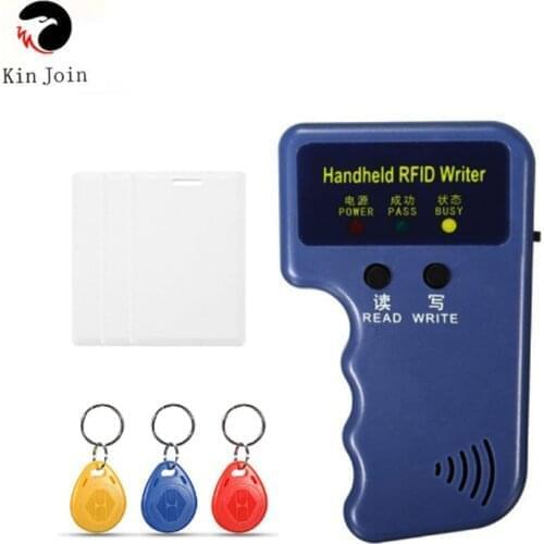 Handheld 125KHz RFID Copier Writer Duplicator Programmer Reader T5577 EM4305 Rewritable ID Keyfobs Tags Card T5577 5200