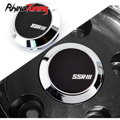 4pcs 60mm 56mm SSR Logo Silver Car Wheel Center Hub Caps Hubcaps for 18"/19" VS-KF 17"/18"/19" VS-XX Work Gnosis Rezax II Rims