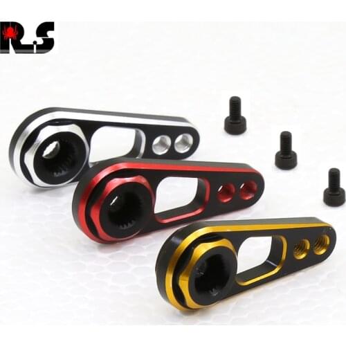 Aluminum Alloy 25T Steering Servo Arm Horn Black/Red/Blue Color for RC Car Crawler Large Torque Digital Coreless Servo parts
