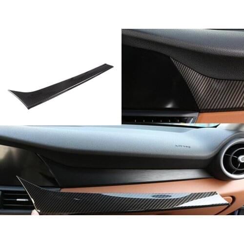 Carbon Fiber Style For Alfa Romeo Giulia 2017 2018 ABS Plastic Co-Pilot Decoration Cover Panel Trim For Left Hand driver
