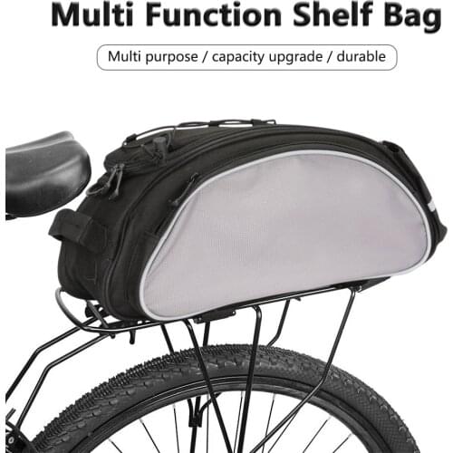13L Mountain Bike Back Seat Bag Multi-Purpose MTB Bicycle Rear Seat Rack Trunk Storage Bags Organizer Outdoor Riding Equipment
