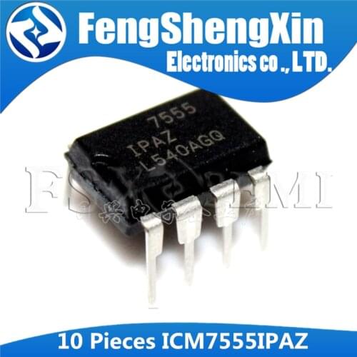 10pcs ICM7555IPAZ DIP-8 ICM7555 DIP 7555 ICM7555IPA DIP8 General Purpose Timers IC