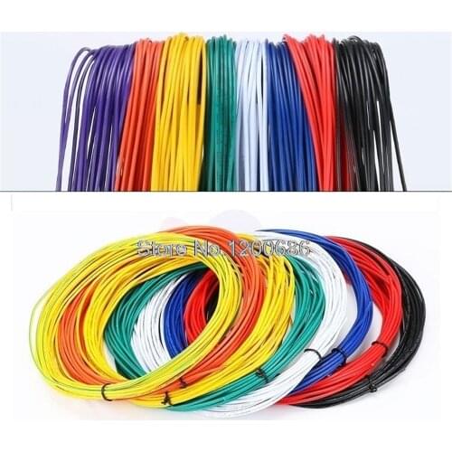 UL 1007 18AWG 10 metres/lot super flexible 34/0.14TS 18AWG PVC insulated Wire Electric cable LED cable
