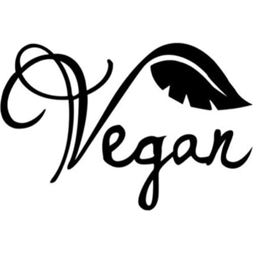 Vegan Decal Vinyl Car Stickers healthy lifestyle Waterproof Black Silver AL526