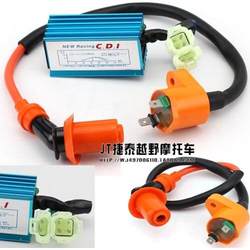 High Performance Motorcycle Racing 6pin CDI Ignition Coil Spark Plug Set Fit for Gy6 150cc 125cc 50cc Scooter Motorbike Parts