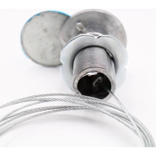 Release lock for garage door opener, security emergency garage door release lock