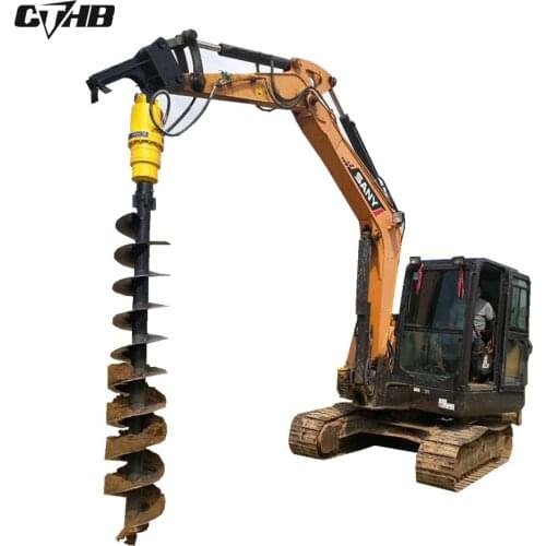 Excavator earth auger and auger soil drill price for piling and soil auger