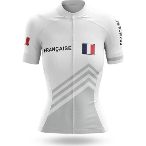 Women 2021 France Cycling Jersey Summer Cycling Clothing Mountain Road Bike Shirts Race Bicycle Top MTB Maillot