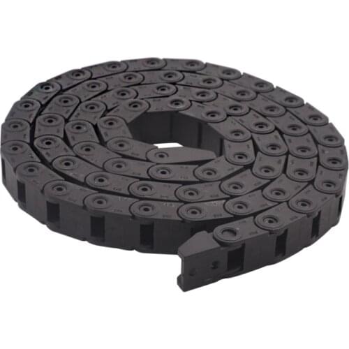 Bridge type can't open plastic 8mmx8mm drag chain with end connector R18 length 1000mm engraving machine cable CNC router 1pcs