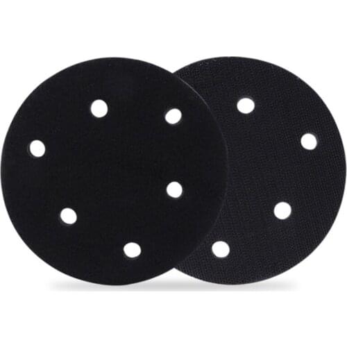 1PC Self-adhesive sander cushion pierced sponge pad for sanding polishing machine 5/6 inches
