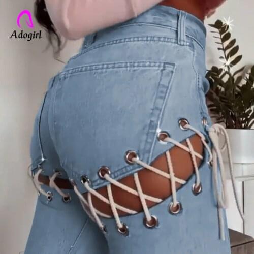 Adogirl Women's Denim Capri Pants