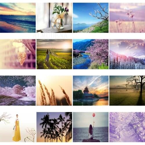 Diamond painting landscape cherry blossom beautiful cross stitch kit painting home decoration square diamond round diamond