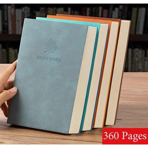 A5/B5 Notebook Horizontal Line and Extra Thick Notepad Business Diary Record Book Soft PU Leather Notebook