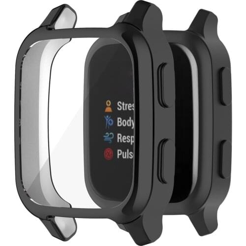 Full Cover TPU Case For Garmin Venu SQ Smart Watch Shockproof Anti-scratch Watch Frame Protective Bumper Screen Protector Cover