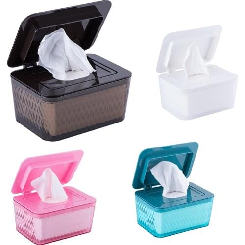 Wet Wipes Dispenser Holder With Lid Dustproof Tissue Storage Box For Home Office Multifunctional Dry Wet Tissue Paper Case