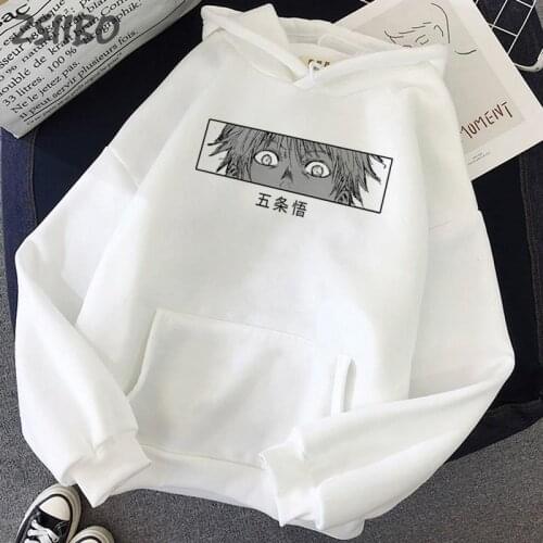 Harajuku Jujutsu Kaisen Hoodie Hip Hop Anime Clothes Pullovers Streetwear Tops Unisex Hoody Autumn Hooded Mens Sweatshirt Casual