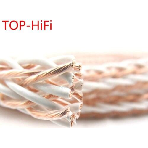TOP-HiFi 7N OCC Single Crystal Copper Speaker Cable Hi-End Audio Speaker Wire Loudspeaker Cable