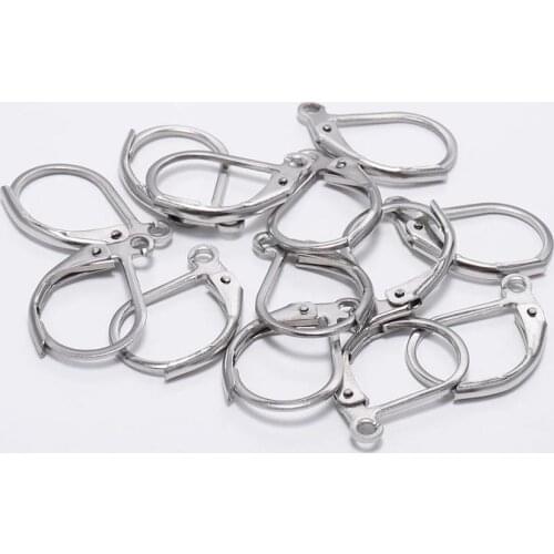 20pcs/lot Stainless Steel Gold Korean Earrings For Jewelry Making Supplies DIY Findings For Women Base For Earrings Hooks