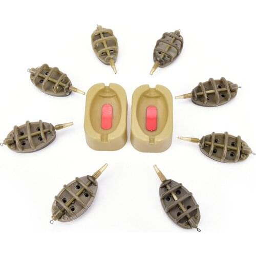 1set Inline Method Carp Fishing Feeder 4 Feeders 15/20/25/35g Fishing Tackle Accessories Fishing Tools Dropshipping