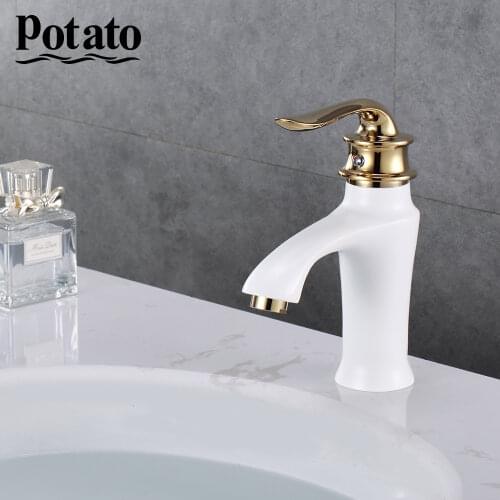 Potato Bathroom Basin Faucet 3 Colors Hollow Shape Cold And Hot Waterfull Single Handle Water Sink Faucet For Bath p10219