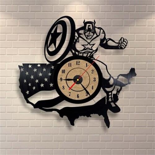 Creative European Design Vinyl Record CD Wall Clock Quartz Decorative Wall Clocks for Living Room Decoration