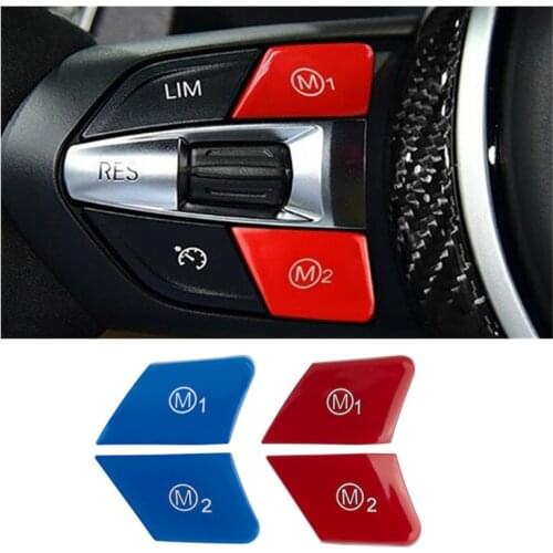 ABS Car Steering Wheel M1 M2 Switch Button Cover For BMW M3 M4 M5 M6 X5M X6M F80 F82 F83 F10 F15 F16 F21 F30 F32 F33 F36 F06 F12