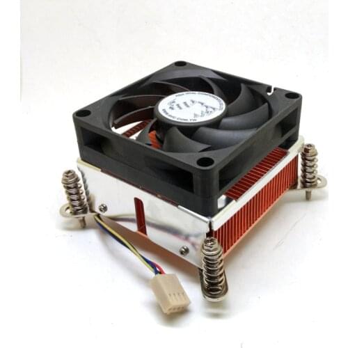 CPU Heatsink Fan Cooler Copper Base 4 Pin PWM 2011 cooler 2U 2 Ball CPU Cooler Fan PC Computer CPU Heatsink Fan For Intel