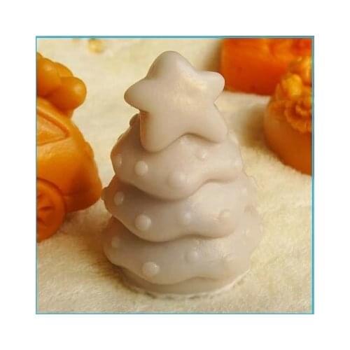 Sell hot The Christmas tree/star modelling silicon soap mold Cake decoration mold Handmade soap mold wholesales