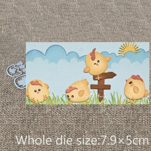 XLDesign Craft Metal Cutting Die Stencil Chicken eggshell decoration Scrapbook Paper Card Craft Album DIY Embossing Die Cuts