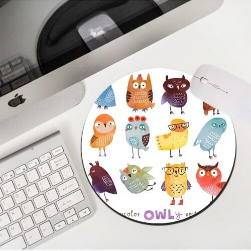 MRGLZY Drop Shipping Small MousePad Genshin Impact Gamer Girly Cute Colorful Bird MousePad DeskMat Nonslip PC Gaming Accessories