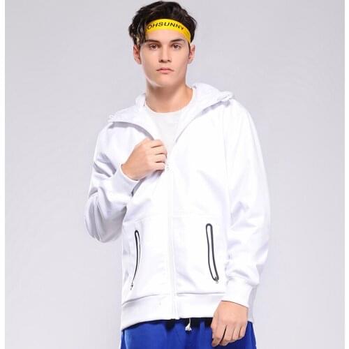 OhSunny Winter White Jacket Men Lightweight Hooded Zipper Waterproof Coat Windproof Warm Fashion Male Coat Outdoor Sportswear