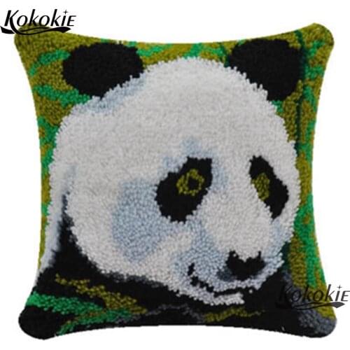 Cross stitch kits animal embroidery pillow kits Cushion Mat Crocheting Rug Yarn Pillowcase stitch throw cushion handmade carpet
