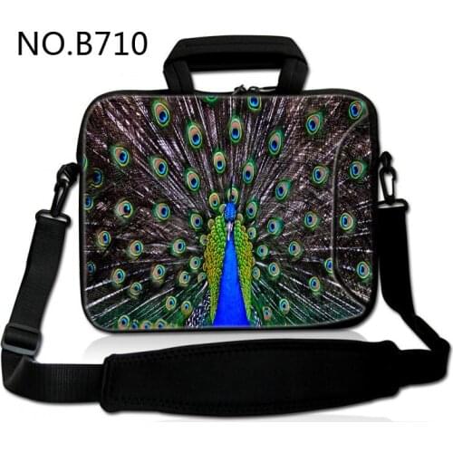 Peacock Laptop Shoulder Bag Notebook Sleeve 11.6 12 13.3 14 15.6 For Xiaomi Macbook Air Pro Dell Asus HP Acer Laptop Case Women