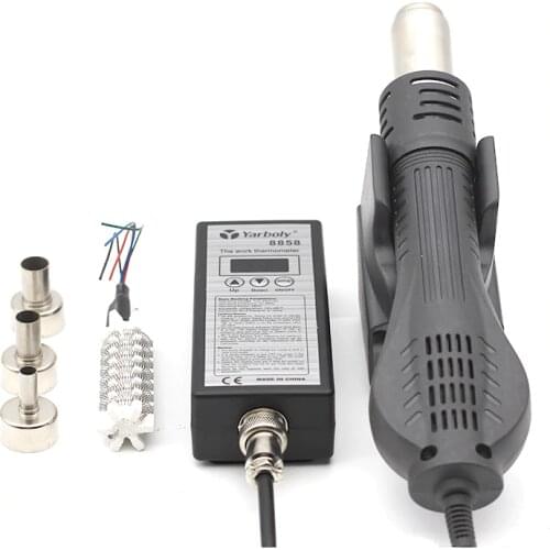 Hot Air Gun 8858 Desoldering Soldering Rework SMD Solder Station 220V Heat Gun For Welding Repair Tools With Ceramic Heater