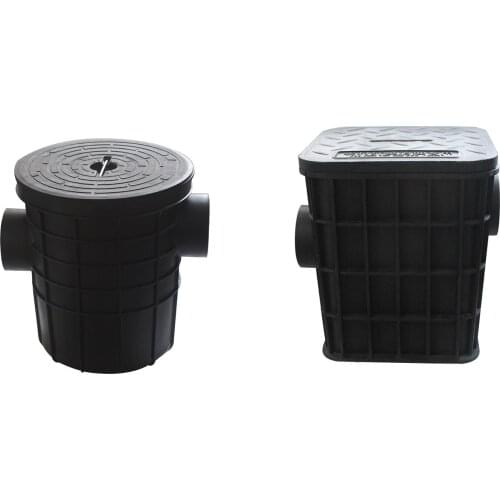 Underground grease trap HDPE grease separator kitchen sink for restaurants or gastronomy Round Square