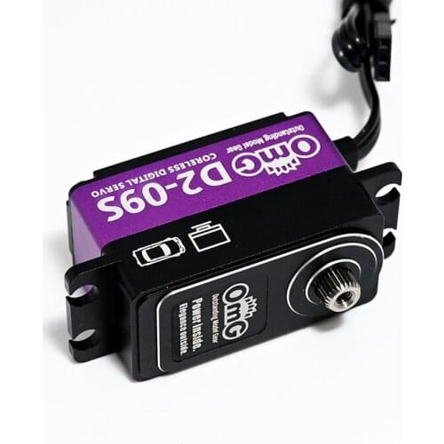 OmG D2-09S 9kg Full Metal Coreless Motor High Voltage Servo Programmable 1:10 Rc Drift Car Standard Servo For 1:10 Rc Drift Car